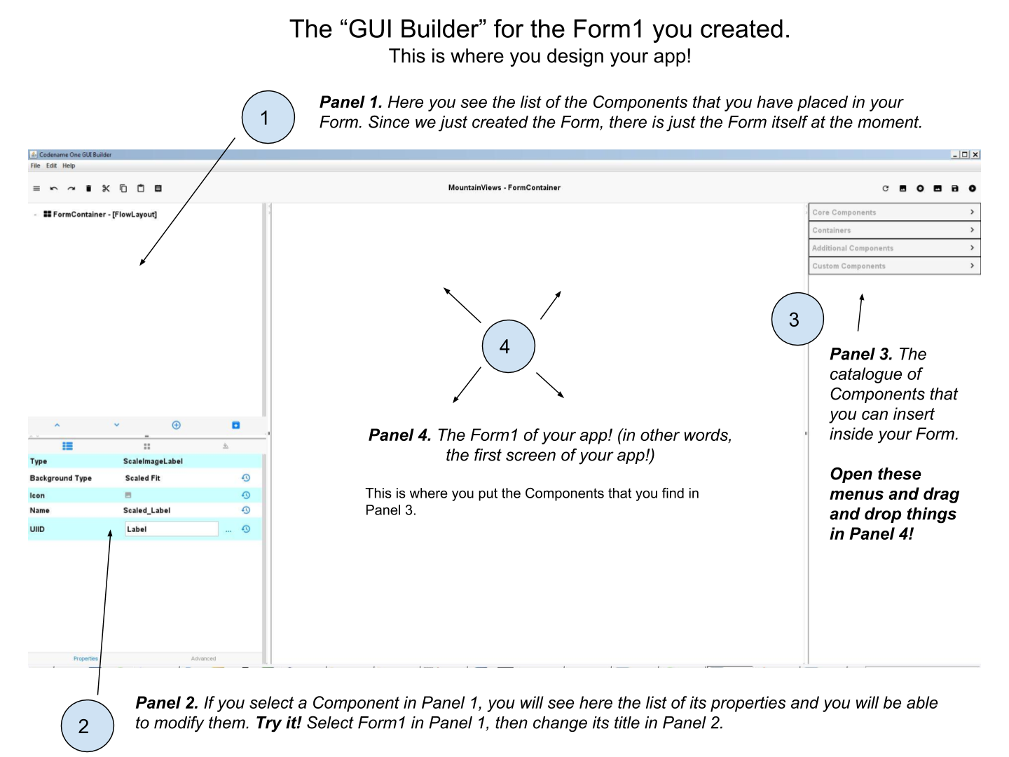 Discovering the GUI Builder