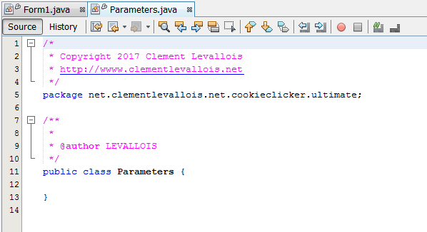 parameters class empty