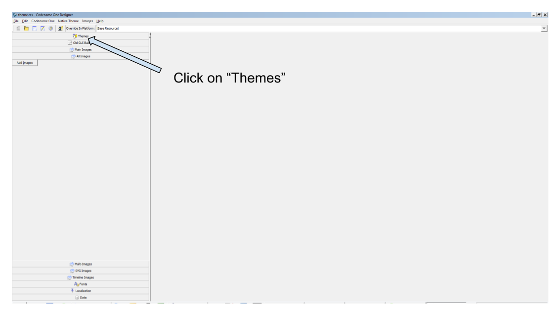 Opening the Themes in theme res