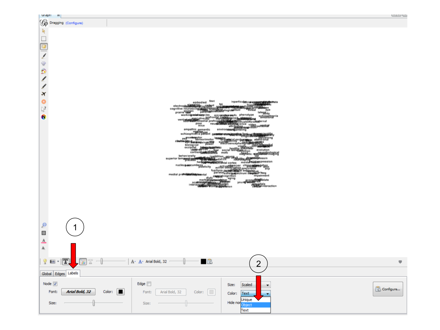 Coloring nodes   second step